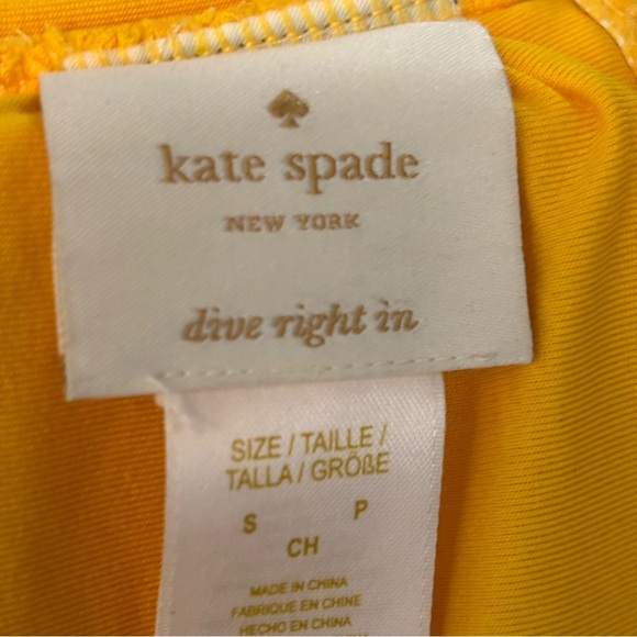 Kate Spade New York‎ women’s saffron yellow eyelet lace bikini top in size small - Picture 6 of 9